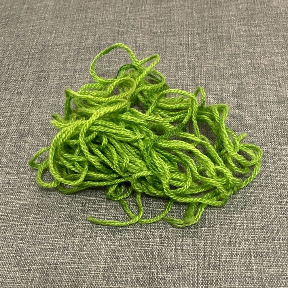 Green Needlepoint Thread Yarn